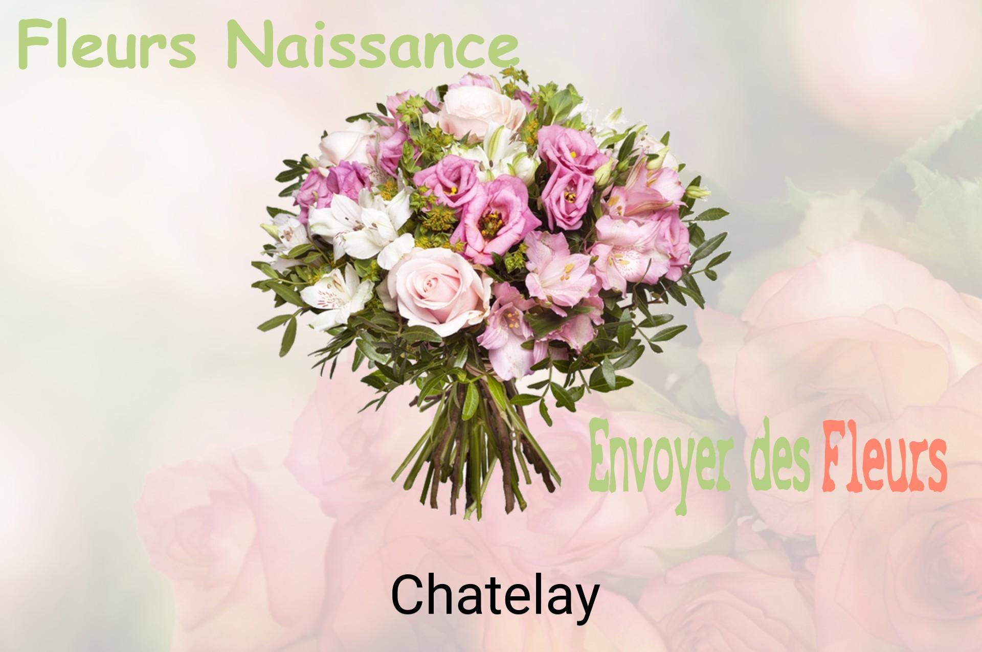 Bouquet de fleurs de naissance livré à Chatelay